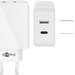 Incarcator de retea Goobay Dual-USB USB-C, incarcare rapida, PD, 28W, alb